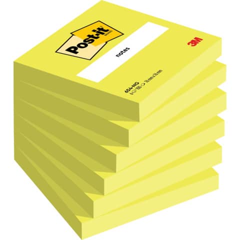 Foglietti Post-it® verde acido 100 fogli/blocchetto conf. 6 pz 76x76 mm 654NG